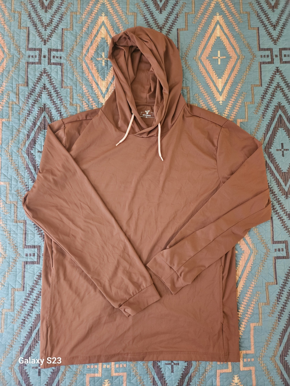 Long Sleeve Men's DTWOOO Solid Performance Golf Hoodie. 2 For 1 - Picture 3 of 6